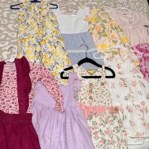 Assorted Floral and Patterned Dresses 2t lot